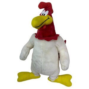 Vintage 1997 Foghorn Leghorn Looney Tunes Bendable Tail 14" Plush Stuffed Animal